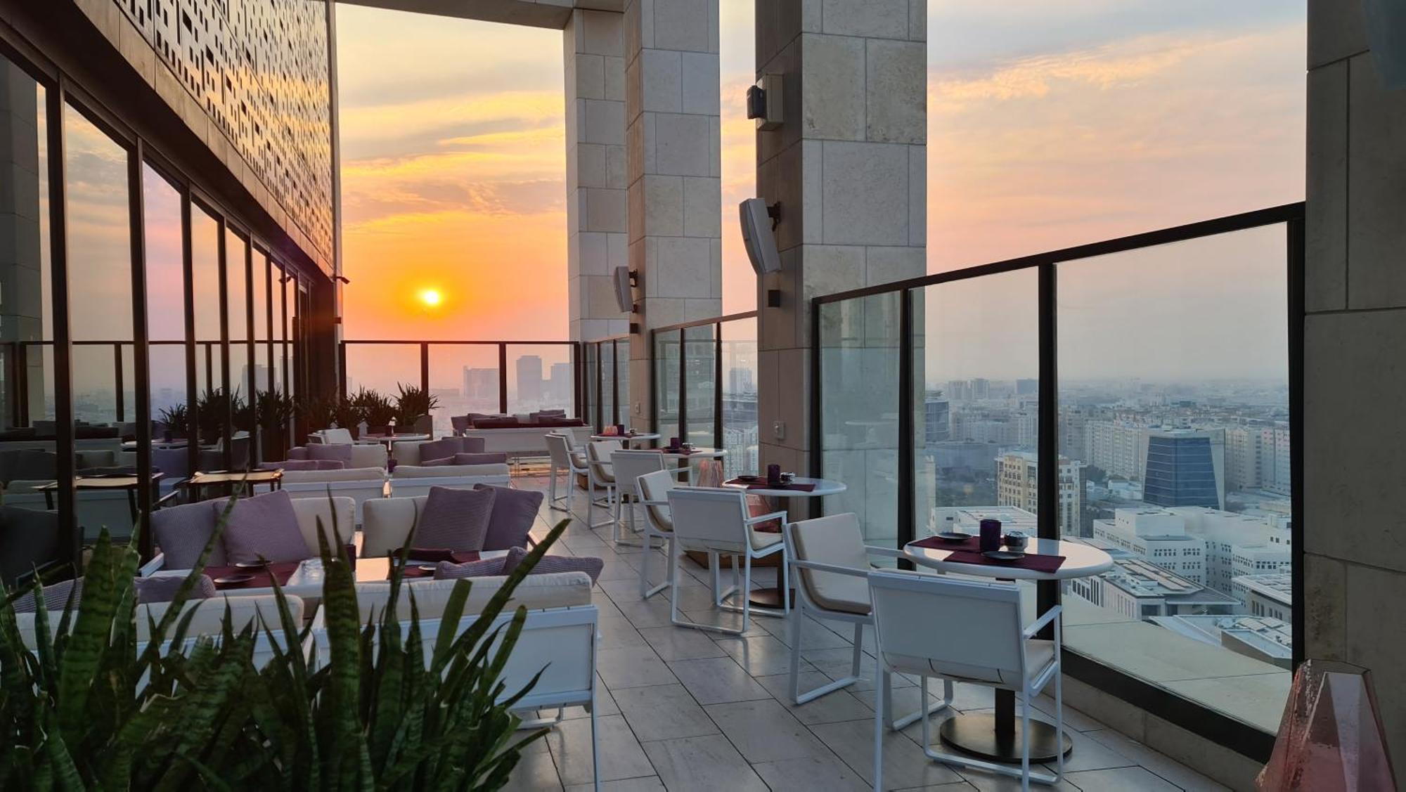 Park Hyatt Doha Hotel Exterior foto View from the rooftop bar